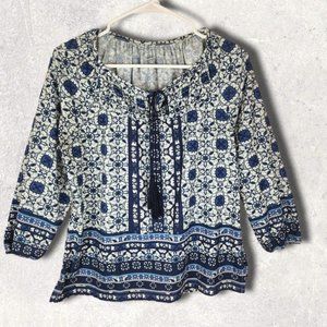 Boho Peasant top size S